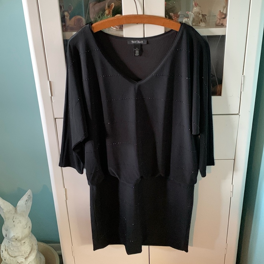 White House Black Market sz S little black dress euc formal evening